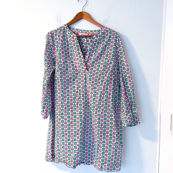 Boden Women’s Roberta Kaftan in Ivory Plumeria Dress Tunic Beach Cover Up 10R - Picture 4 of 13